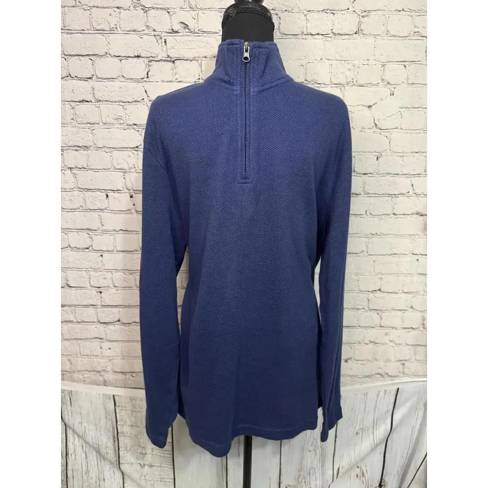 Chaps Men's Pullover Sweater‎ with Half-Zip Collar L